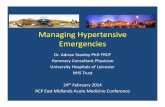 Managing Hypertensive Emergencies