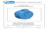 CENTRIFUGAL TRANSFER PUMPS PARTS AND INSTRUCTIONAL …