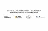 MODEL ARBITRATION CLAUSES