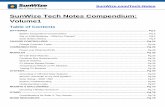 SunWize Tech Notes Compendium: Volume1