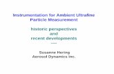 Instrumentation for Ambient Ultrafine Particle Measurement ...