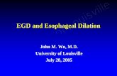 EGD and Esophageal Dilation - University of Louisville