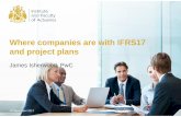 Where companies are with IFRS17 and project plans