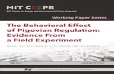 The Behavioral Effect of Pigovian Regulation: Evidence ...