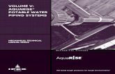 VOLUME V: AQUARISE POTABLE WATER PIPING SYSTEMS