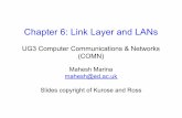 Chapter 6: Link Layer and LANs