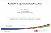 Evaluation of sub- and supercritical Rankine cycle ...
