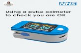 Using a pulse oximeter to check you are OK