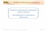 (CBCS Based) - Online Admission Management Console