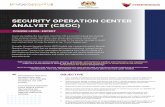 SECURITY OPERATION CENTER - CyberGuru