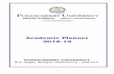 Academic Planner 2018-19 - Pondicherry University