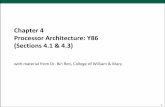 Chapter 4 Processor Architecture: Y86 (Sections 4.1 & 4.3)