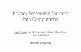 Privacy-Preserving Shortest Path Computation