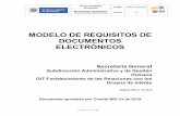 MODELO DE REQUISITOS DE DOCUMENTOS ELECTRÓNICOS
