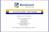 Fiscal Year 2020 – 2021 Budget
