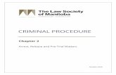 CRIMINAL PROCEDURE - Law Society of Manitoba