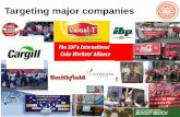 Targeting major companies