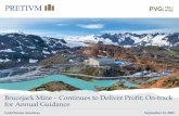 Brucejack Mine – Continues to Deliver Profit; On- track ...