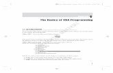 The Basics of VBA Programming
