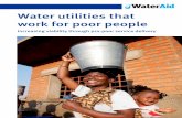 Water utilities that work for poor people