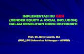 IMPLEMENTASI ISU (GENDER EQUITY & SOCIAL INCLUSION) DALAM …
