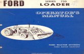 Ford Series 730 Loader - Operator's Manual - N Tractor Club