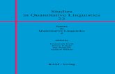 Issues in Quantitative Linguistics