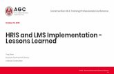 HRIS and LMS Implementation - Lessons Learned