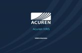 Acuren HRIS - UltiPro Overview