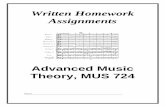 Written Homework Assignments