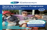 Term 3 Recreation Programs - gateways.com.au