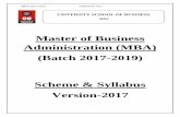 Master of Business Administration (MBA) (Batch 2017-2019 ...