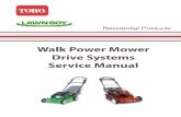 Walk Power Mower Drive Systems Service Manual