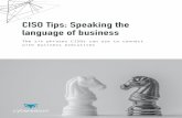 CISO Tips Speaking the Language of Business