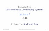 Lecture 2 SQL