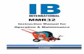 Instruction Manual for Operation & Maintenance