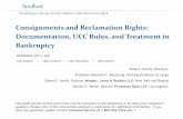 Consignments and Reclamation Rights: Documentation, UCC ...