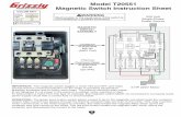 Model T20551 Magnetic Switch Instruction Sheet