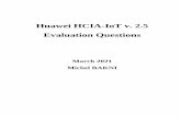 Huawei HCIA-IoT v. 2.5 Evaluation Questions