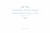 HAINAN JINGLIANG HOLDINGS CO., LTD