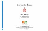 Government of Haryana USER MANUAL