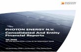 PHOTON ENERGY N.V. Consolidated And Entity Financial Reports