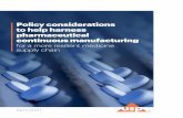 Policy considerations to help harness pharmaceutical ...