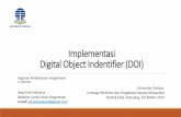 Implementasi Digital Object Indentifier (DOI)