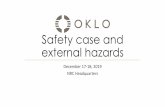 Safety case and external hazards