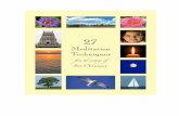 27 Meditation Techniques - pilgrimageyoga.com