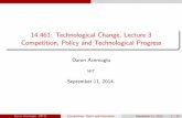 14.461: Technological Change, Lecture 3 Competition ...