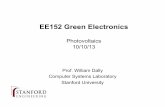 EE152 Green Electronics - Stanford University