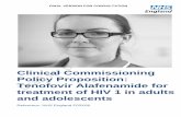 Clinical Commissioning Policy Proposition: Tenofovir ...