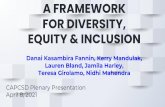 A FRAMEWORK FOR DIVERSITY, EQUITY & INCLUSION